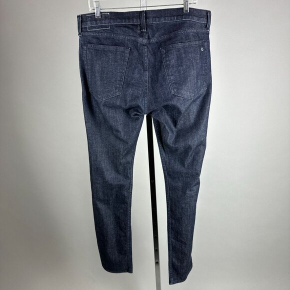 Rag & Bone Fit 2 Tonal Rinse Jeans Slim Fit Dark Wash Size 34 X 35 M1223k510ton - Picture 4 of 5